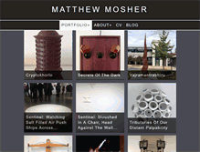 Tablet Screenshot of matthewmosher.us