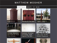 Tablet Screenshot of matthewmosher.org